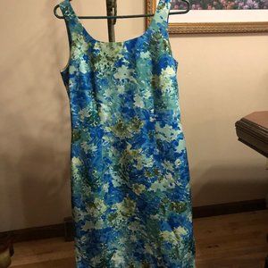 100% Silk Summer Sheath Barry Bricken Dress Sz 6